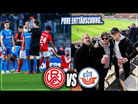 SCHIRI FRUST, ROTE KARTE, IST JETZT ALLES VORBEI...? Rot Weiss Essen - Hansa Rostock Stadion Vlog