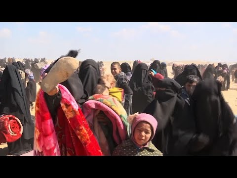 Civilians continued to emerge Wednesday from Baghouz, the last shred of territory held by the Islamic State group in Syria, including some defiant wives and children of militants from the extremist group. (March 6)