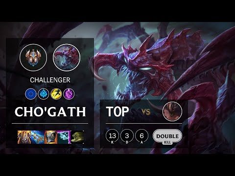 Cho'Gath Top vs Malphite - EUNE Challenger Patch 10.18