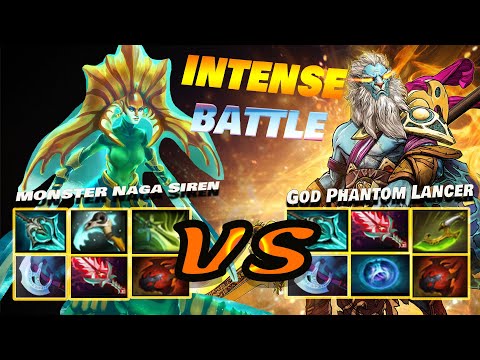 MONSTER NAGA SIREN VS God Farm Phantom Lancer - Dota2 Pro Gameplay [Watch & Learn]  #progameplay