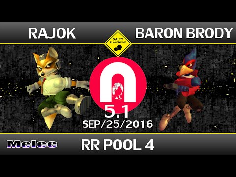 SU 5.1 - rajok (Fox) Vs Baron Brody (Falco) - SSBM Singles Round Robin Pool 4