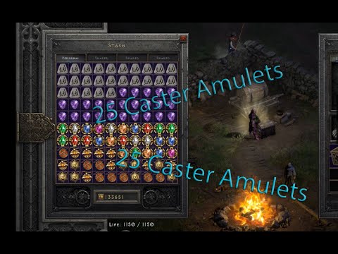 Diablo II: Resurrected - Crafting 25 Caster Amulets