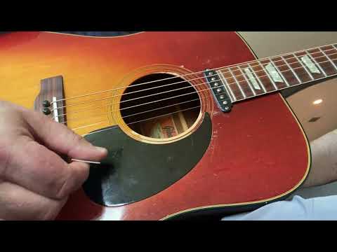 Early 70's Gibson J-160E image 26