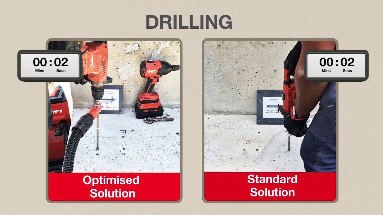 Mechanical Anchoring with Hilti HST4 Stud Anchor & Optimised Base Plate Design