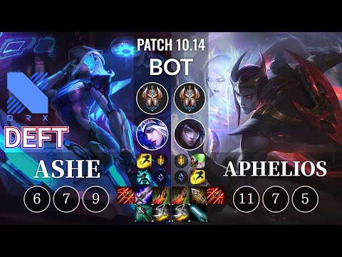 DRX Deft Ashe vs Aphelios Bot - KR Patch 10.14