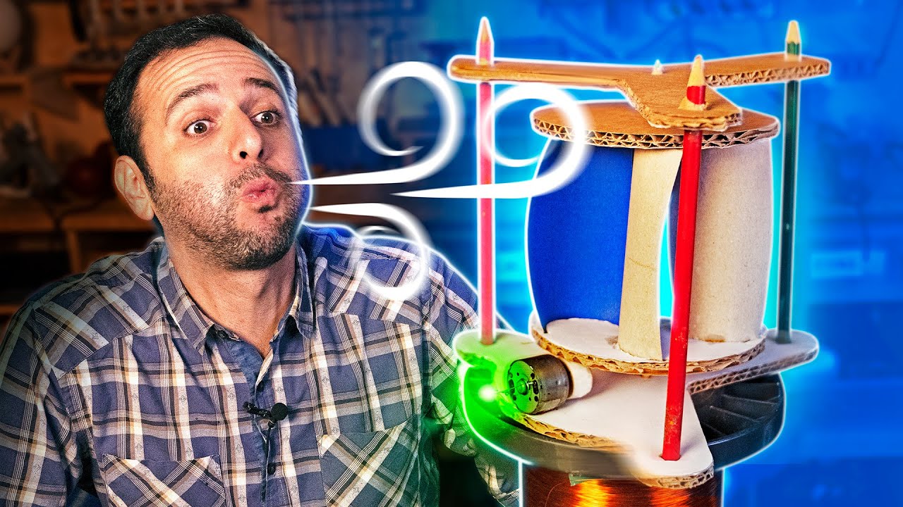 GERADOR EÓLICO CASEIRO: Muito fácil!