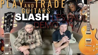 Video thumbnail for Gibson 2020 Slash Les Paul Standard RAW REACT // Play and Trade HQ Appetite AMBER Guitar Demo 🎩  🎸 by Play and Trade Guitars