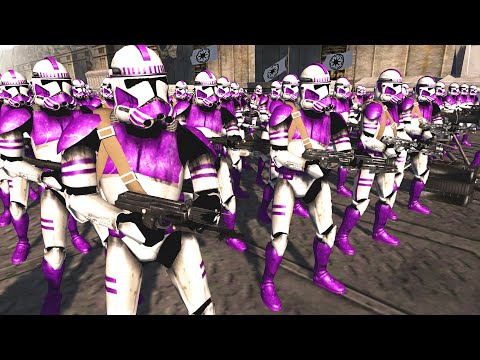 Deploying the Clone Army Garrison Defenses... - Men of War: Star Wars Mod