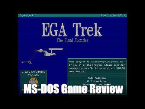 EGA Trek - 1988 - MS-DOS Game Review
