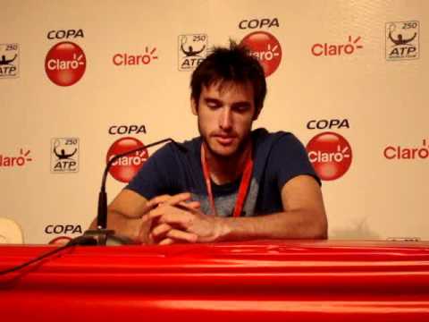 Mayer, tras vencer a Del Bonis.MPG