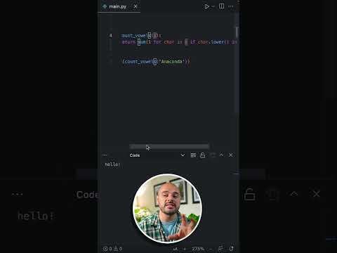 Python Interview Question Count The Vowels