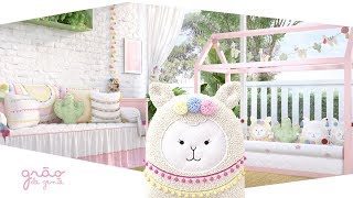 Quarto de Bebê Montessoriano Amiguinhas Lhamas - Grão de Gente