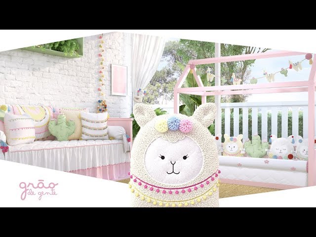 Quarto de Bebê Montessoriano Amiguinhas Lhamas - Grão de Gente