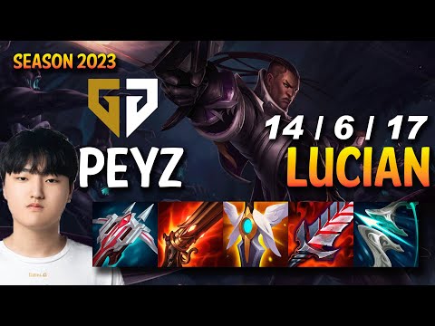 GEN Peyz LUCIAN vs JINX ADC - KR Ranked