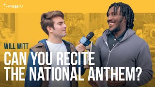 Can You Recite the National Anthem?