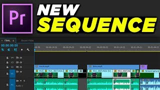 How To Create a New Sequence and Add Clips to Timeline | Adobe Premiere Pro CC Beginner Tutorial
