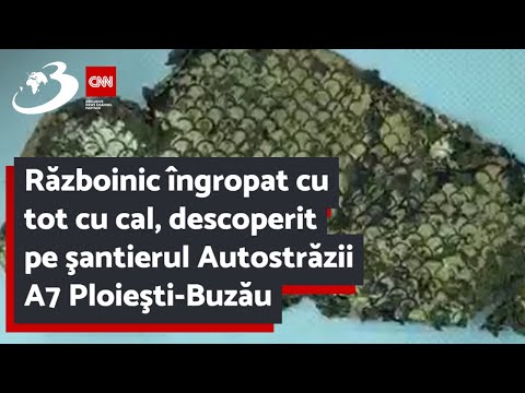 Războinic îngropat cu tot cu cal, descoperit pe şantierul Autostrăzii A7 Ploieşti-Buzău
