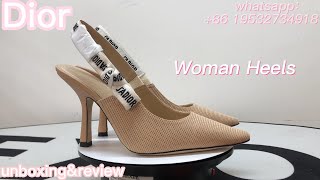 DIOR J'ADIOR SLINGBACK PUMP unboxing review & onfoot...looks good！