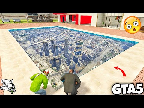 Franklin Jack Ne Indian theft auto Swimming Pool Ka Door Open Kar Diya Niche Nikli Gta5 City?..😱