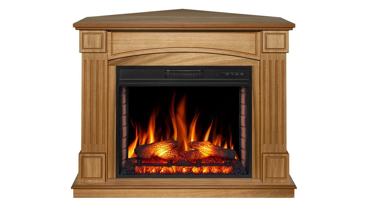 Камінокомплект універсальний 2в1 ArtiFlame Boston AF28S світлий дуб з обігрівом і звуком горіння вогню