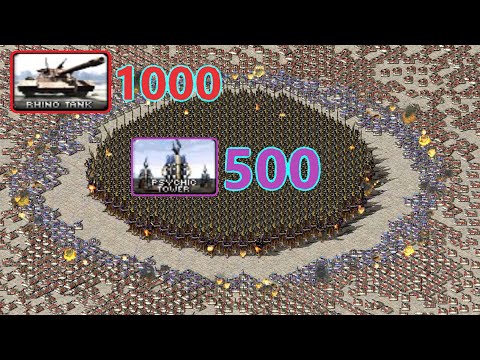 Psychic Defense against 1k Rhinos - Same Cost - Red Alert 2