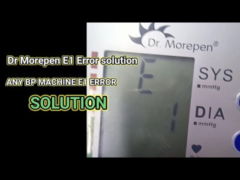Dr Morepen BP machine E1 Error solved. BP machine E1 Error solution #trending #Drmorpenbpe1 #short