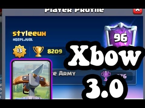 Xbow vs Golem! HOW TO BEAT EVERY DECK w/ 3.0 X-BOW CYCLE 🏆 8100