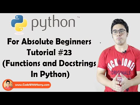 Functions And Docstrings | Python Tutorials For Absolute Beginners In Hindi #23
