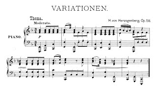 Herzogenberg - Variations on the Minuet from Mozart's Don Juan, Op. 58 (Audio+Sheet) [Veljković]