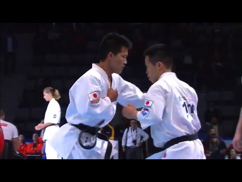 【KWU極真世界連合】第2回 世界空手道選手権大会 男子－70㎏級 準決勝 岩澤寿英（Toshihide Iwasawa）極真館VS 其原太一（Taichi Sonohara）新極真会