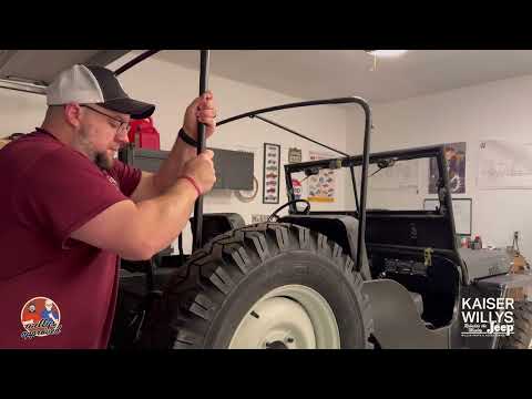 Willys Jeep How To: CJ-2A Top Bow and Summer Top Install