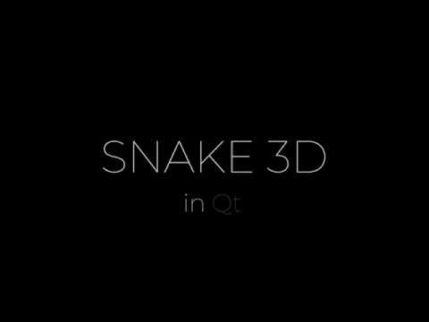Qt Tutorial Snake 3D #0 : Introduction