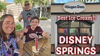 Haagen Dazs, Disney Springs! Is This Disney's Best Ice Cream? Full Review And Reaction!
