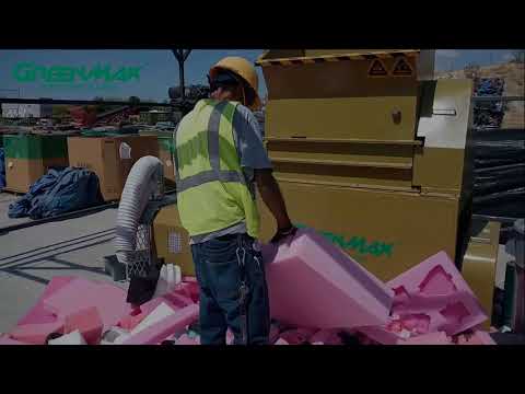 M-C200 Hot Melting Recycling Cross Linked PE foam Video