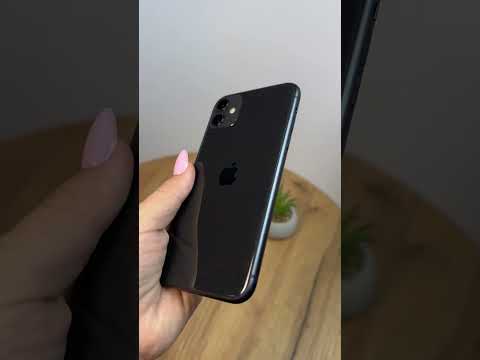 Смартфон iPhone 11 64 GB, черный, б/у, батарея 80% - фото 1 - id-p2914903666