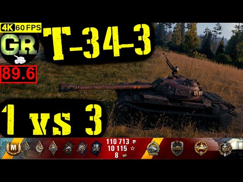 90_World of Tanks T-34-3 WoT Replay - 9 Kills 5.4K DMG(Patch 1.5.0)