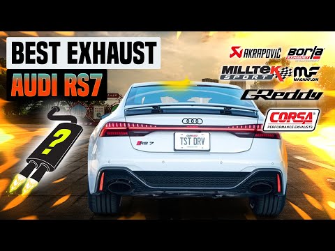 Audi RS7 Exhaust Sound🔥 Akrapovic,Stock,Milltek,Straight Pipe,Upgrade,Armytrix,Review,Acceleration+