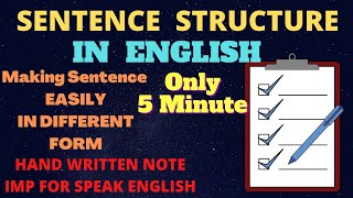 || SENTENCE MAKING IN DIFFERENT STATEMENT || ENGLISH || DECLARATIVE, NEGATIVE, INTERROGATIVE.... ||