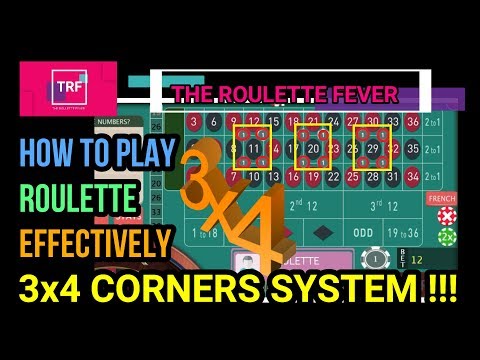 3x4 CORNERS SYSTEM | How To Play Roulette Effectively | TheRouletteFever