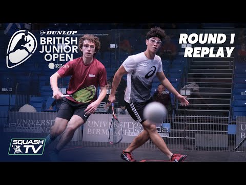 Squash: Dunlop British Junior Open 2020 - Glass Court Rd 1