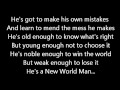 Rush-New World Man (Lyrics)