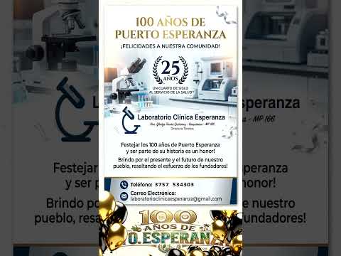 LABORATORIO CLINICA ESPERANZA/Puerto Esperanza,  Misiones Argentina.