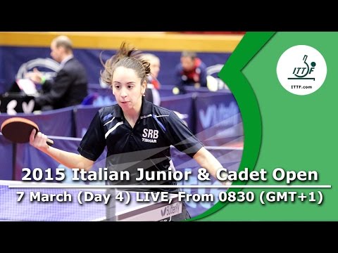 ITTF Italian Junior & Cadet Open – Day 4 LIVE