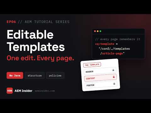 Aem Editable Templates Explained Structure Policies Layout Mode