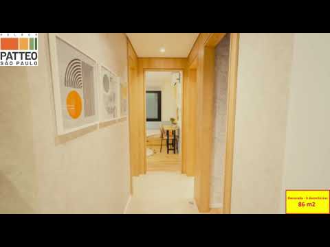 Apartamento à venda, no Patteo São Paulo em São Paulo, Vila Arcádia, com 3 quartos, 86,87m²