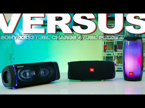 Sony XB33 Vs JBL Charge 4 Vs JBL Pulse 4 - Mid Sized Speakers Compared