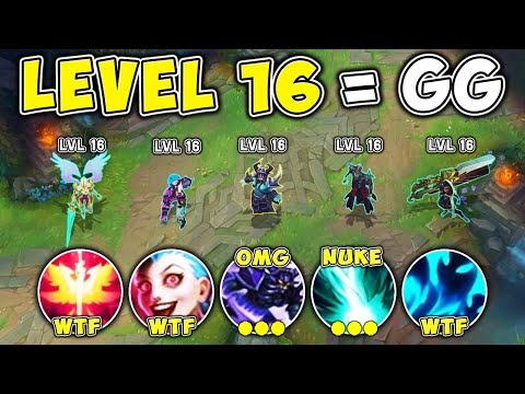 WE PLAYED 5 "AUTO-WIN AT LEVEL 16" CHAMPIONS AND SCALED TO THE MOON!