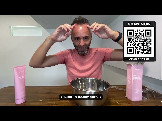 The Best Hair Growth Shampoo with DHT Blocker - product in use