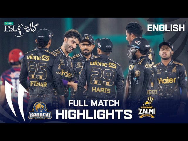 Peshawar Zalmi vs Karachi Kings | Full Match Highlights | HBL PSL 11| English | Match 17 | MZB1K