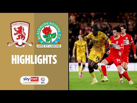 Highlights: Middlesbrough v Rovers